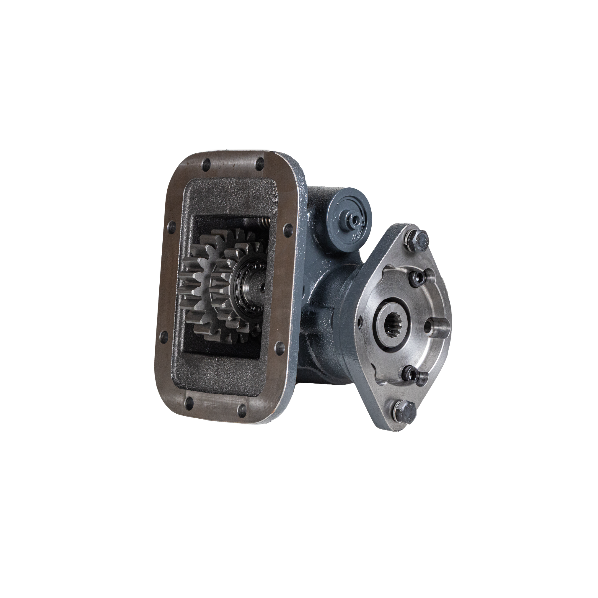 Tomada de Força Inferior/Lateral Scania GRS 890 / GRS 900 (6 marchas) - Saída Flange SAE B 13 Z